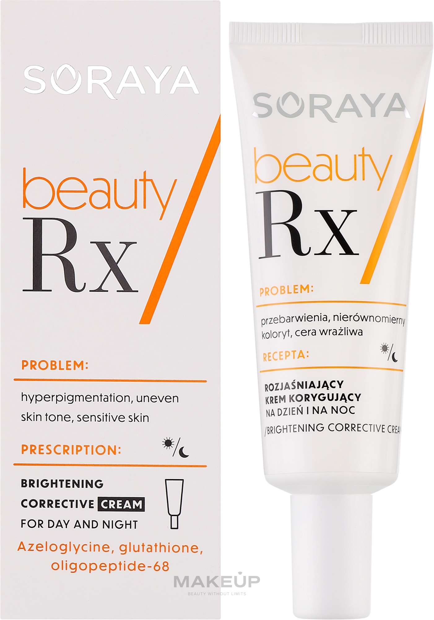 Krem korygujący do skóry wrażliwej z przebarwieniami i nierównym kolorytem - Soraya Beauty Rx — Zdjęcie 50 ml