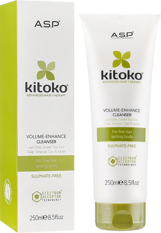 Szampon do włosów zwiększający objętość - Affinage Salon Professional Kitoko Volume Enhance Cleanser