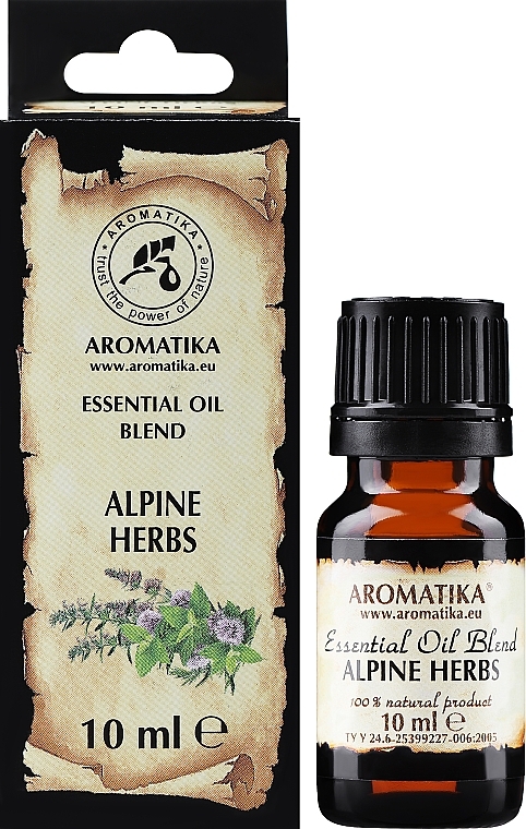 Kompleks naturalnych olejków eterycznych Alpejskie zioła - Aromatika — Zdjęcie N2