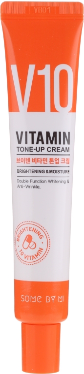 Rozjaśniający krem nawilżający do twarzy 10 witamin - Some By Mi V10 Vitamin Tone-Up Cream