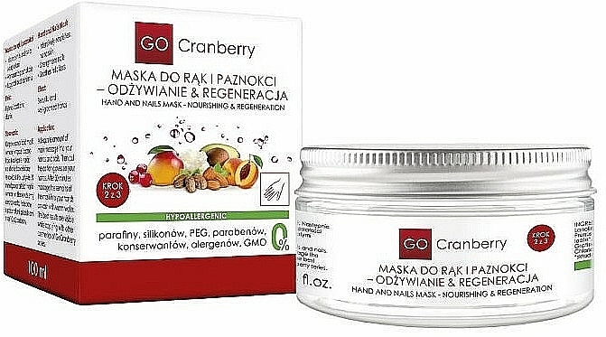 PRZECENA! Zestaw - GoCranberry Velvet SPA For Hands Set (h/cr/50ml + h/scrub/100ml + h/mask/100ml) * — Zdjęcie N4