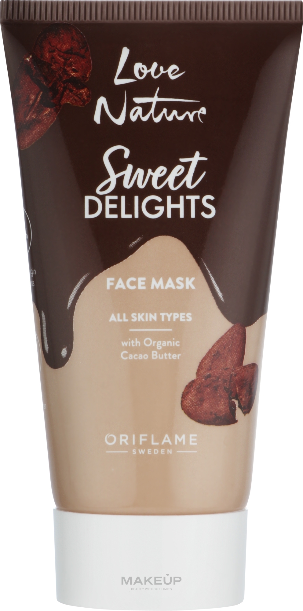 Maseczka do twarzy z organicznym masłem kakaowym - Oriflame Love Nature Sweet Delights Face Mask — Zdjęcie 50 ml