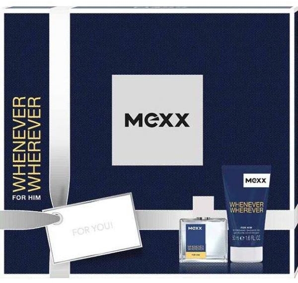 Mexx Whenever Wherever For Him - Zestaw prezentowy (edt 30 ml + sh/gel 50 ml) — Zdjęcie N1