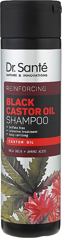 PRZECENA! Szampon do włosów - Dr Santé Black Castor Oil Shampoo * — Zdjęcie N1