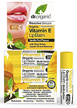 Balsam do ust z witaminą E - Dr Organic Bioactive Skincare Vitamin E Lip Balm SPF15 — Zdjęcie N1