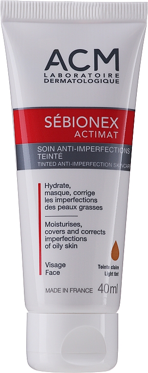 Krem tonujący do twarzy - ACM Laboratoires Sébionex Actimat Tinted Anti-Imperfection Skincare — Zdjęcie N2