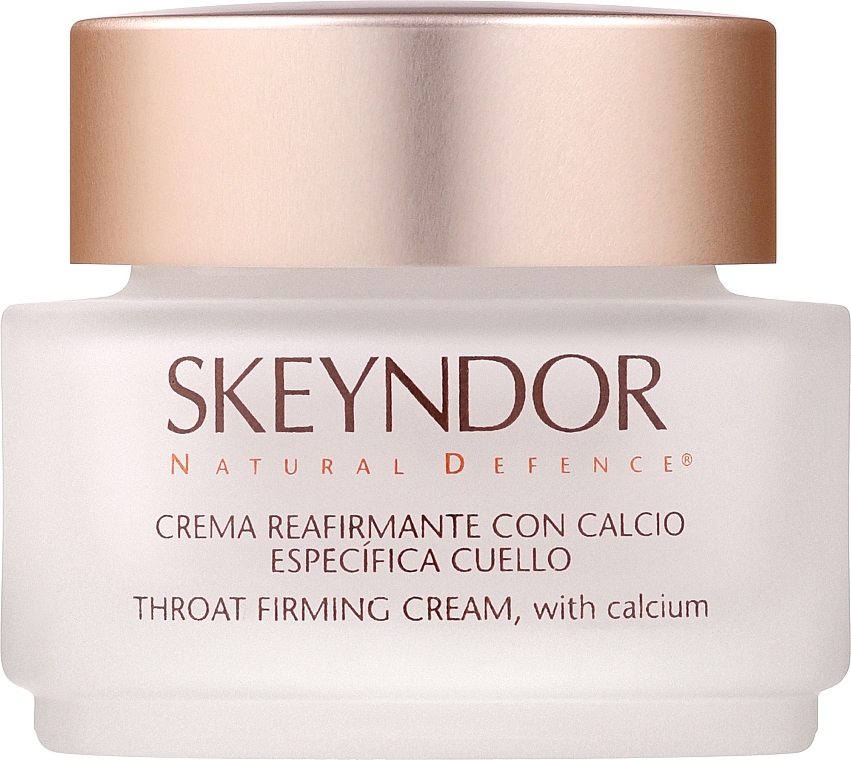 Ujędrniający krem z wapniem do szyi i dekoltu - Skeyndor Natural Defence Throat Firming Cream With Calcium — Zdjęcie N1