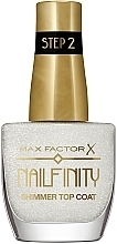 Błyszczący top coat - Max Factor Nailfinity Shimmer Top Coat — Zdjęcie N1