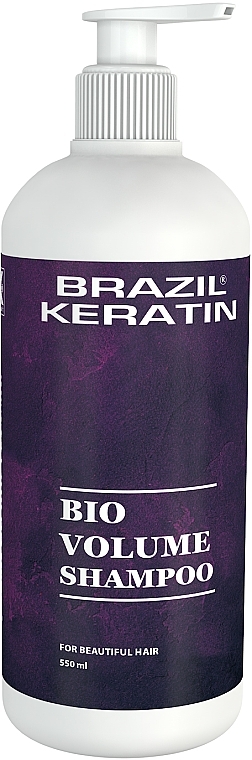 PRZECENA! Szampon dodający włosom objętości - Brazil Keratin Bio Volume Shampoo * — Zdjęcie N5