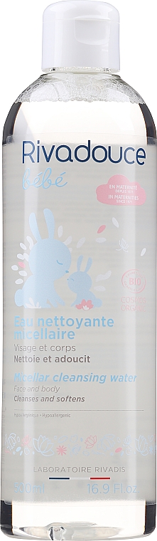 Organiczny płyn micelarny do mycia twarzy dla niemowląt i dzieci - Rivadouce Bebe Micellar Cleansing Water (bez dozownika) — Zdjęcie N1
