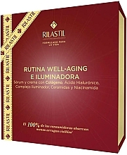 Zestaw - Rilastil Progression(+) Rutina Well-Aging E Iluminadora (serum/30ml + cream/40ml) — Zdjęcie N2