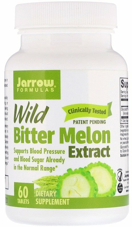 Ekstrakt z dzikiego gorzkiego melona w tabletkach - Jarrow Formulas Wild Bitter Melon Extract, 1500 mg — Zdjęcie N1