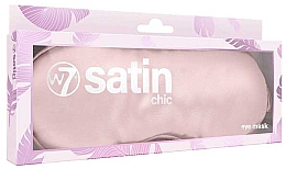Maska do spania, różowa - W7 Cosmetics Satin Chic Pink — Zdjęcie N1
