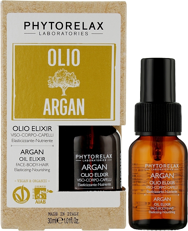 PRZECENA! Wielofunkcyjny eliksir z olejkiem arganowym - Phytorelax Laboratories Olio di Argan Elixir * — Zdjęcie N2