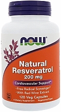 Kapsułki wegetariańskie wspierające pracę układu sercowo-naczyniowego - Now Foods Natural Resveratrol — Zdjęcie N2