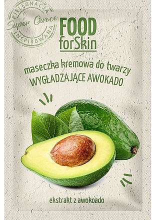 WYPRZEDAŻ Kremowa maseczka wygładzająca do twarzy Awokado - Marion Food for Skin Cream Mask Smoothing Avocado * — Zdjęcie N1