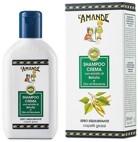 Szampon w kremie do włosów przetłuszczających się - L'amande Marseille Shampoo Crema — Zdjęcie N1