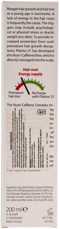 Tonik na porost włosów - Plantur Nutri Coffeine Elixir — Zdjęcie N4