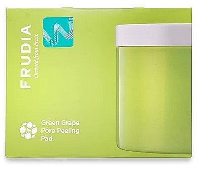 Dysk do peelingu twarzy z zielonymi winogronami - Frudia Green Grape Pore Peeling Big Pad — Zdjęcie N1