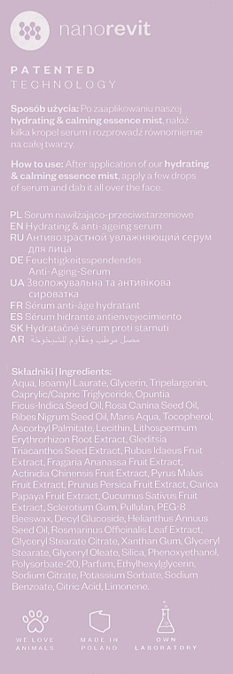 WYPRZEDAŻ Nawilżająco-przeciwwyważeniowe serum do twarzy - Paese Hydrating & Anti-Ageing Serum * — Zdjęcie N3