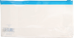 Kosmetyczka podróżna, 499306, przezroczysta z niebieskim suwakiem - Inter-Vion — Zdjęcie N1