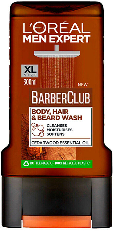 Płyn do mycia ciała, włosów i brody - L'Oreal Paris Men Expert Barber Club Body, Hair & Beard Wash — Zdjęcie N1
