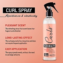 Spray do loków Sprężystość i elastyczność - Joanna Professional Curls — Zdjęcie N5