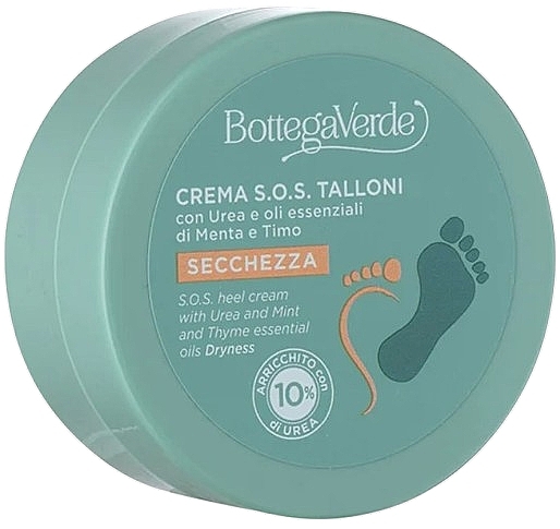 Krem do stóp z mocznikiem i olejkami eterycznymi z mięty i tymianku - Bottega Verde SOS Heel Cream — Zdjęcie N1