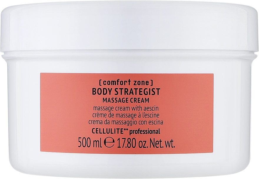 Antycellulitowy krem ​​do masażu ciała z escyną - Comfort Zone Body Strategist Massage Cream — Zdjęcie N1