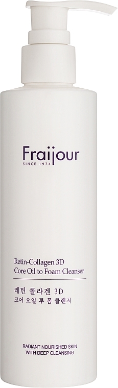 Hydrofilowa pianka oczyszczająca z kolagenem do twarzy - Fraijour Retin-Collagen 3D Core Oil to Foam Cleanser — Zdjęcie N1