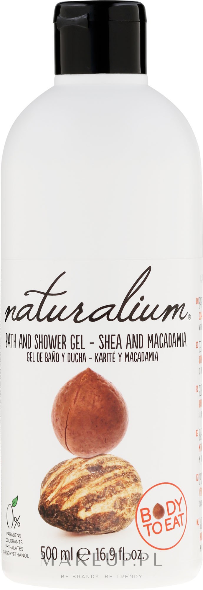 Płyn do kąpieli i pod prysznic Shea i makadamia - Naturalium Bath And Shower Gel Shea And Macadamia — Zdjęcie 500 ml