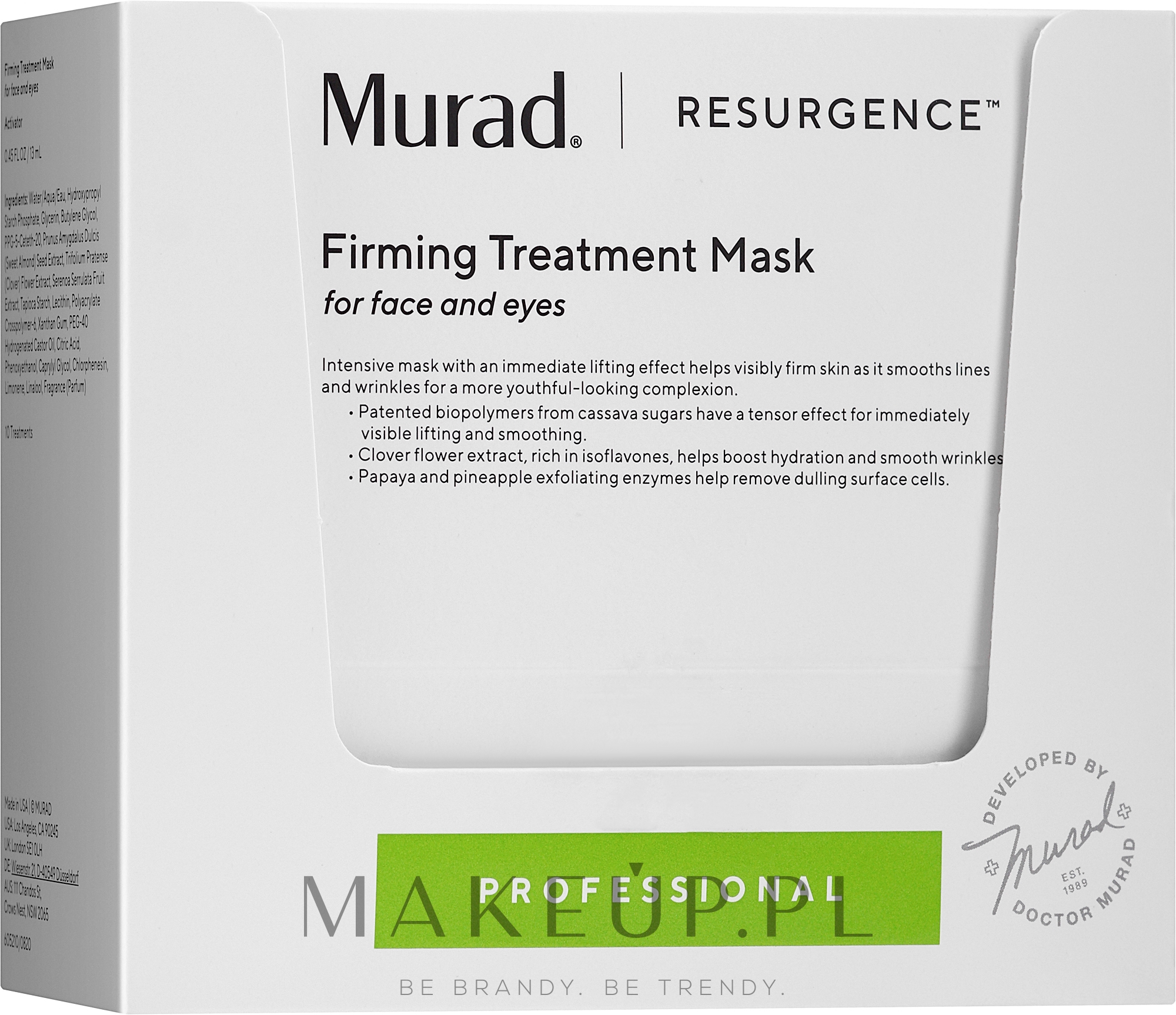 Ujędrniająca maseczka ​​do twarzy - Murad Resurgence Firming Treatment Mask — Zdjęcie 10 szt.