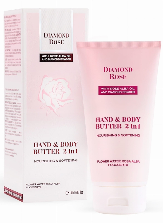 Odżywcze masło do rąk i ciała 2w1 - BioFresh Diamond Rose Hand & Body Butter 2 in 1 — Zdjęcie N1