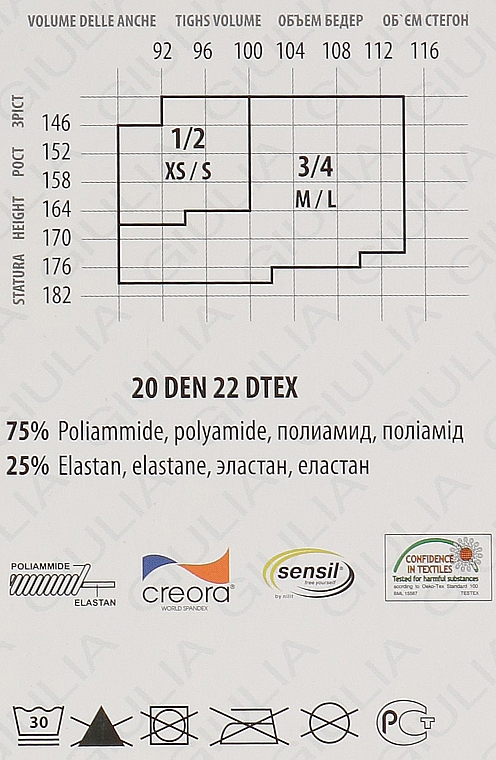 Pończochy damskie Chic 20 Den, calze-daino - Giulia — Zdjęcie N4