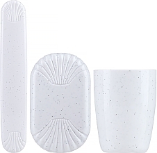 Kup Zestaw podróżny, biały - Sanel Comfort II (cup1/pcs + toothbr/case/1pcs + soap/case/1pcs)