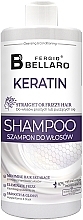 Szampon do włosów prostych i kręconych z keratyną - Fergio Bellaro Keratin Straight Or Frizzy Hair Shampoo — Zdjęcie N1