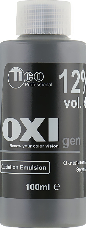 Emulsja utleniająca do intensywnego farbowania Ticolor Classic 12% - Tico Professional Ticolor Classic OXIgen — Zdjęcie N1