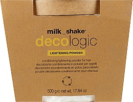 Rozświetlający puder do włosów - Milk_shake Decologic Lightening Powder — Zdjęcie N1
