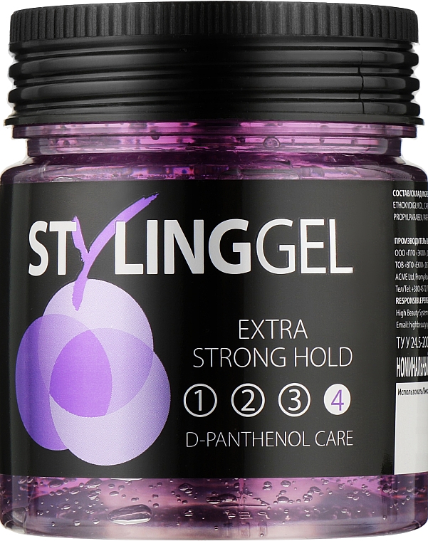 Żel do stylizacji włosów, bardzo mocno utrwalający - Acme Color Styling Gel Extra Strong Hold 4 — Zdjęcie N1