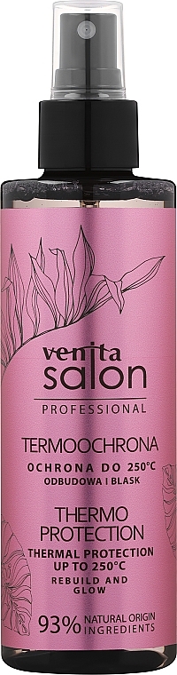 Spray do stylizacji włosów, ochrona termiczna - Venita Salon Professional — Zdjęcie N1