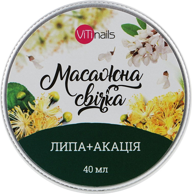 Świeca do masażu Lipa + Akacja - ViTinails — Zdjęcie N1