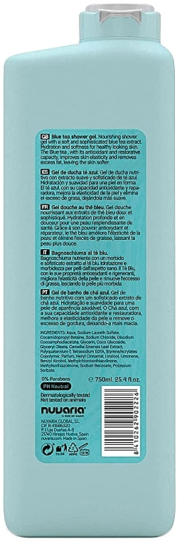 Żel pod prysznic Niebieska herbata - Dicora Urban Fit Detox Blue Tea Shower Gel — Zdjęcie N2