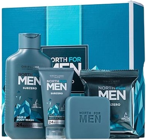 Zestaw - Oriflame North For Men SubZero (shm/250ml + f/gel/50ml + soap/100g) — Zdjęcie N1