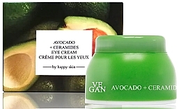 Kup Zestaw - Vegan By Happy Avocado + Ceramides Eye Cream (eye/cream/3x10ml)