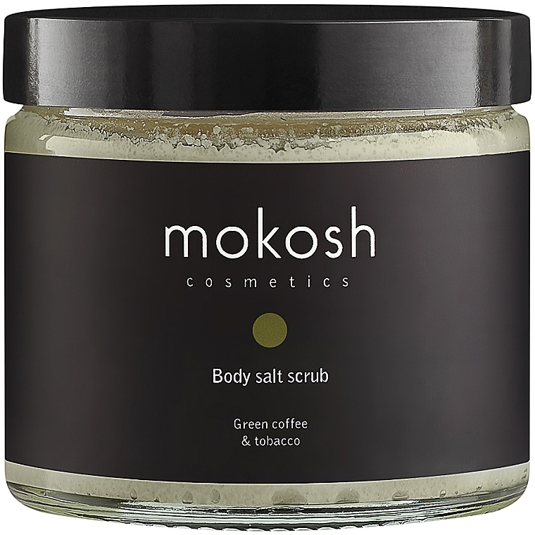 Peeling solny do ciała Zielona kawa z tabaką - Mokosh Cosmetics Salt Body Scrub Green Coffee With Snuff  — Zdjęcie N1