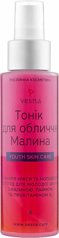 Malinowy tonik do twarzy - Vesna Yoth Skin Care