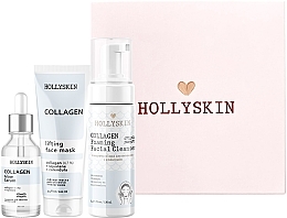 Zestaw - Hollyskin Collagen Intensive Care (mask/100ml + foam/150ml + ser/50ml) — Zdjęcie N2