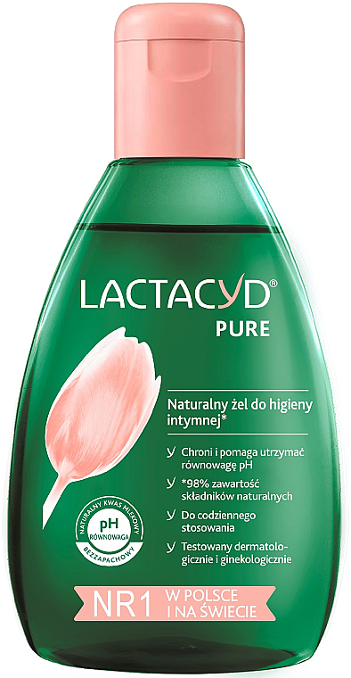 Żel do higieny intymnej - Lactacyd Pure Natural  — Zdjęcie N1