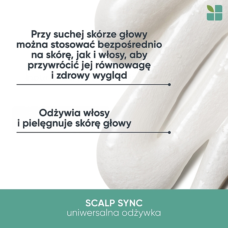 Uniwersalna odżywka do wszystkich rodzajów skóry głowy i włosów - Biolage Scalp Sync Universal Conditioner — Zdjęcie N3