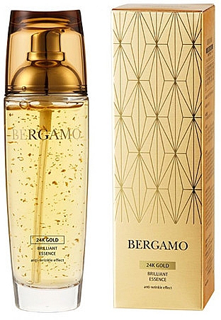Przeciwstarzeniowe serum do twarzy ze złotem - Bergamo 24K Gold Brilliant Essence — Zdjęcie N1
